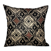 Plutus Daliah Ice Black Chevron Luxury Outdoor/Indoor Throw Pillow