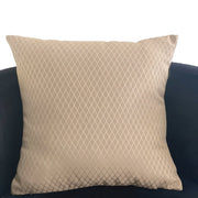 Plutus Diamond Cascade Brown Geometric Luxury Outdoor/Indoor Throw Pillow