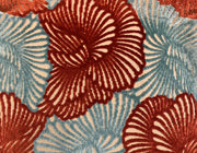 Plutus Red, Blue Plush Damask Luxury Throw Pillow