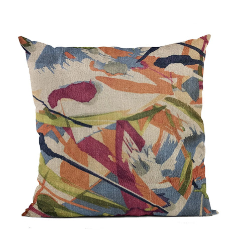 Plutus Multi-Color Graphic Print Luxury Throw Pillow