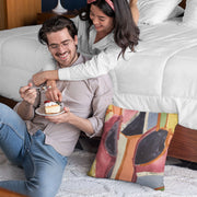 Plutus Multi-Color Modern Art Graphic Print Luxury Throw Pillow