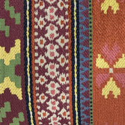 Plutus Multi-Color Unique Lanes Border Luxury Throw Pillow