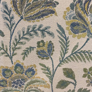 Plutus Blue Amazonian Floral Luxury Throw Pillow