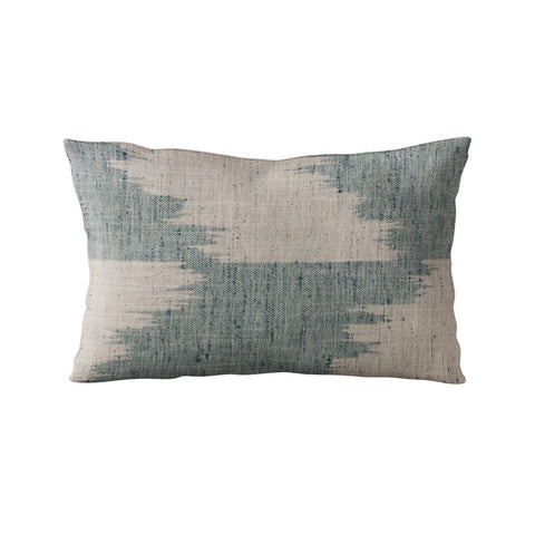 Plutus Blue Faded Abstract Luxury Throw Pillow