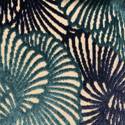 Plutus Blue Plush Damask Luxury Throw Pillow