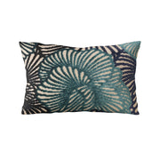 Plutus Blue Plush Damask Luxury Throw Pillow
