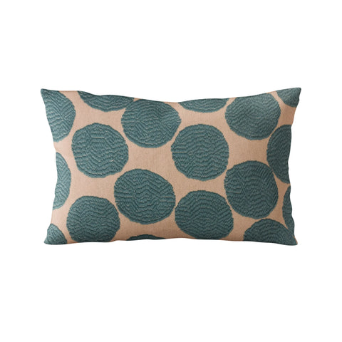 Plutus Blue Dots Luxury Throw Pillow