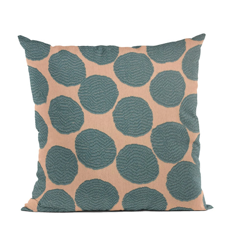 Plutus Blue Dots Luxury Throw Pillow