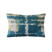 Plutus Blue Contemporary Art Graphic Print Luxury Throw Pillow
