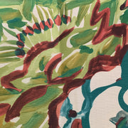 Plutus Blue Garden Graphic Print Luxury Throw Pillow