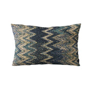 Plutus Blue Wave Chevron Luxury Throw Pillow