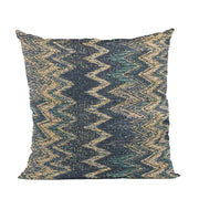 Plutus Blue Wave Chevron Luxury Throw Pillow
