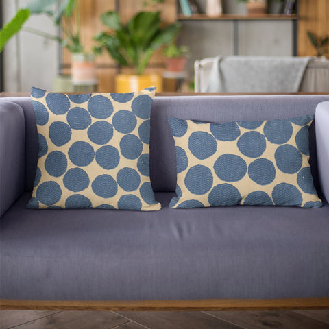 Plutus Blue Spotty Dot Luxury Throw Pillow