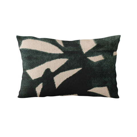 Plutus Green Palm Floral Luxury Throw Pillow