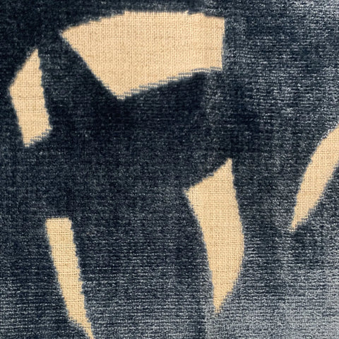 Plutus Blue Palm Floral Luxury Throw Pillow