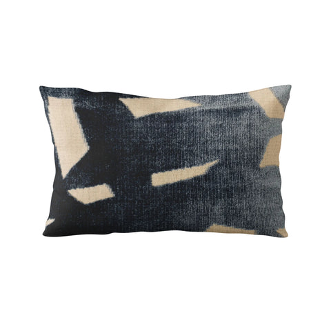 Plutus Blue Palm Floral Luxury Throw Pillow