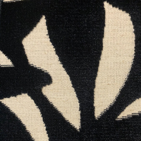 Plutus Black Palm Floral Luxury Throw Pillow