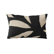 Plutus Black Palm Floral Luxury Throw Pillow