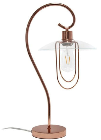 Lalia Home Modern Metal Scroll Table Lamp