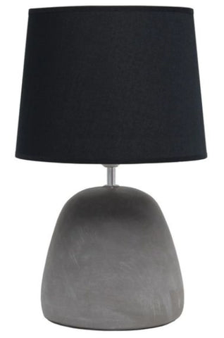 Simple Designs Round Concrete Table Lamp