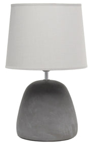 Simple Designs Round Concrete Table Lamp