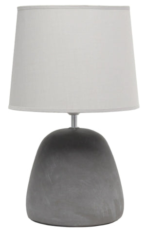 Simple Designs Round Concrete Table Lamp