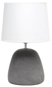 Simple Designs Round Concrete Table Lamp