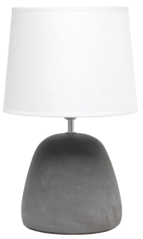 Simple Designs Round Concrete Table Lamp