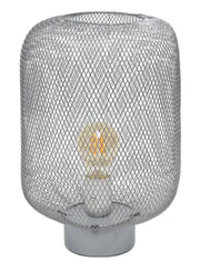 Simple Designs Metal Mesh Industrial Table Lamp