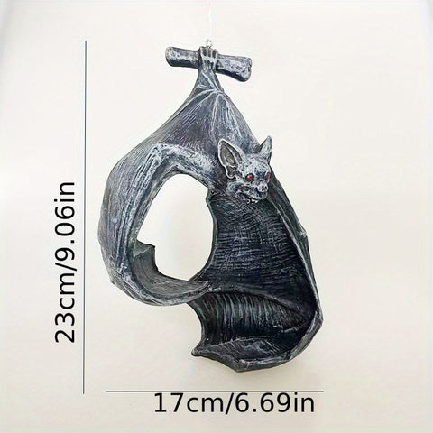 1pc Bat Wall Tealight Holder,Gothic Bat Wall Sconce Candle Holder With Candles,Halloween Candlestick Hanging Decoration For Home Garden Party,Halloween Garden