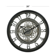 418055771 Rustic Gear Wall Clock
