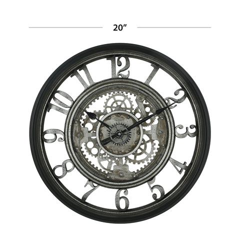 418055771 Rustic Gear Wall Clock