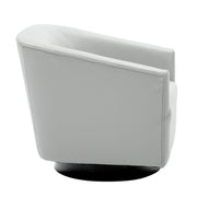 460582161 Garland Dove Grey Wood Base Swivel Chair