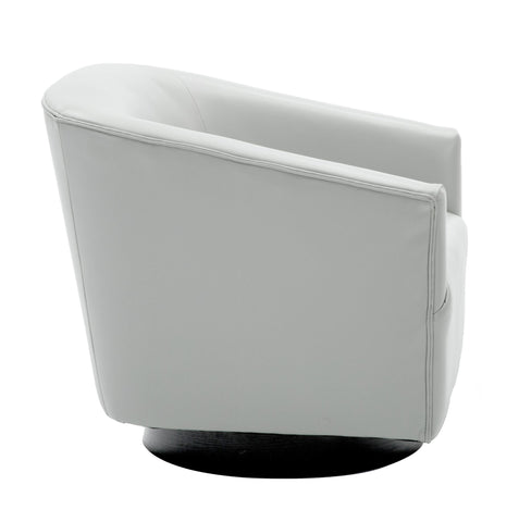 460581571 Garland Dove Grey Wood Base Swivel Chair