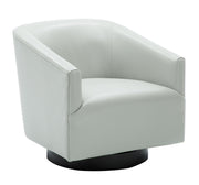 460581531 Garland Dove Grey Wood Base Swivel Chair