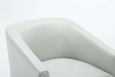 460581611 Garland Dove Grey Wood Base Swivel Chair