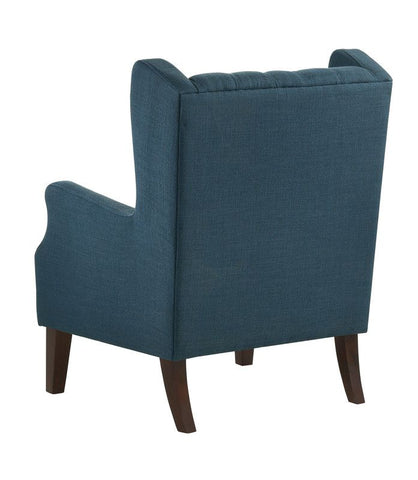 417386121Blue Tufted Wingback Chair