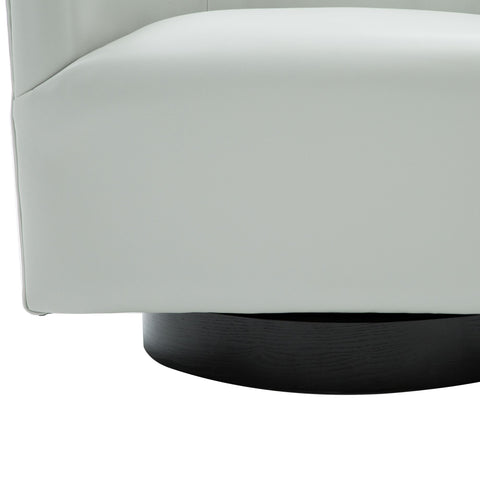 460581591 Garland Dove Grey Wood Base Swivel Chair