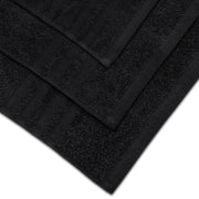 417385521 Black Cotton Bath Towel Set