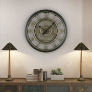 418055781 Rustic Gear Wall Clock