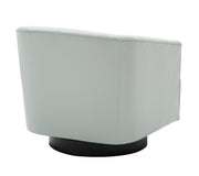 460582151 Garland Dove Grey Wood Base Swivel Chair