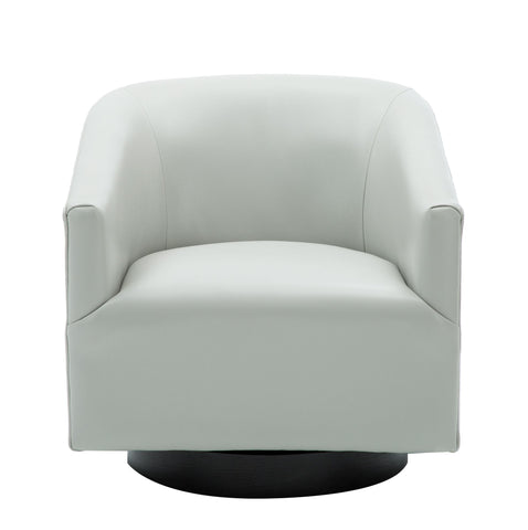 460582131 Garland Dove Grey Wood Base Swivel Chair