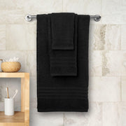 417385561 Black Bath Towel Set